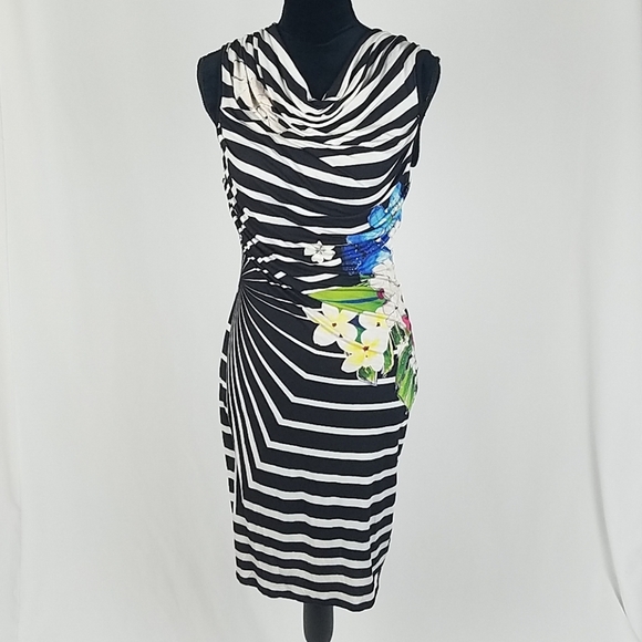 Desigual women S bodycon dress ruched sides
